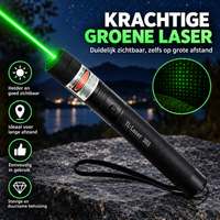 Laserpointer met precisiestraal | Zeer goed zichtbaar, zelfs op grote afstanden, perfect voor nauwkeurigheid bij presentaties en buitenactiviteiten.