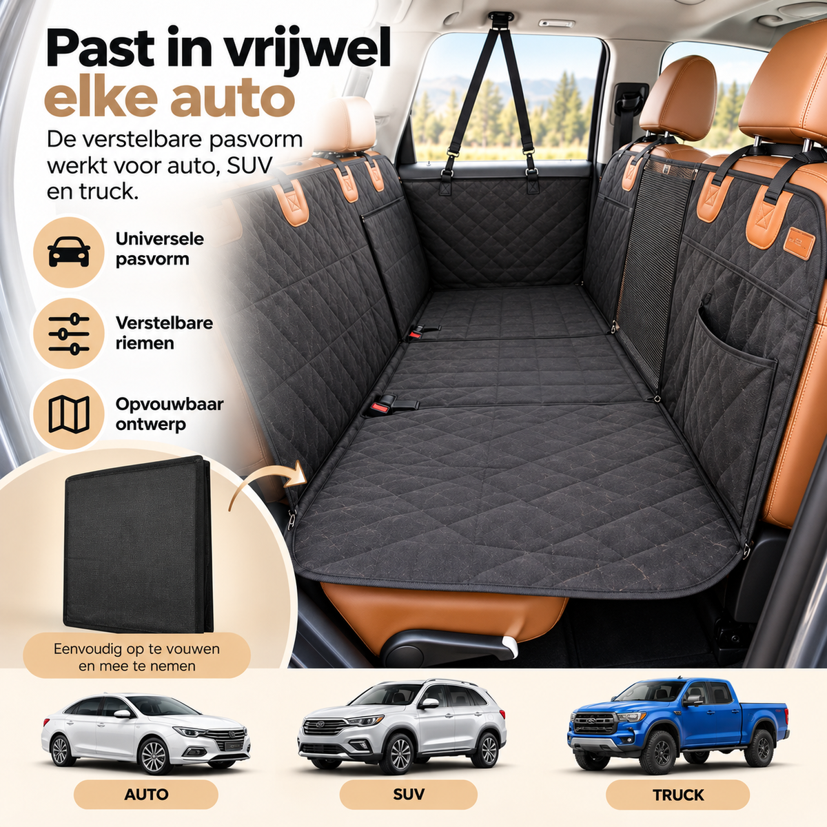 ComfortCarrier | Waar autobescherming en comfort voor je hond samenkomen | +Veilige hondenriem