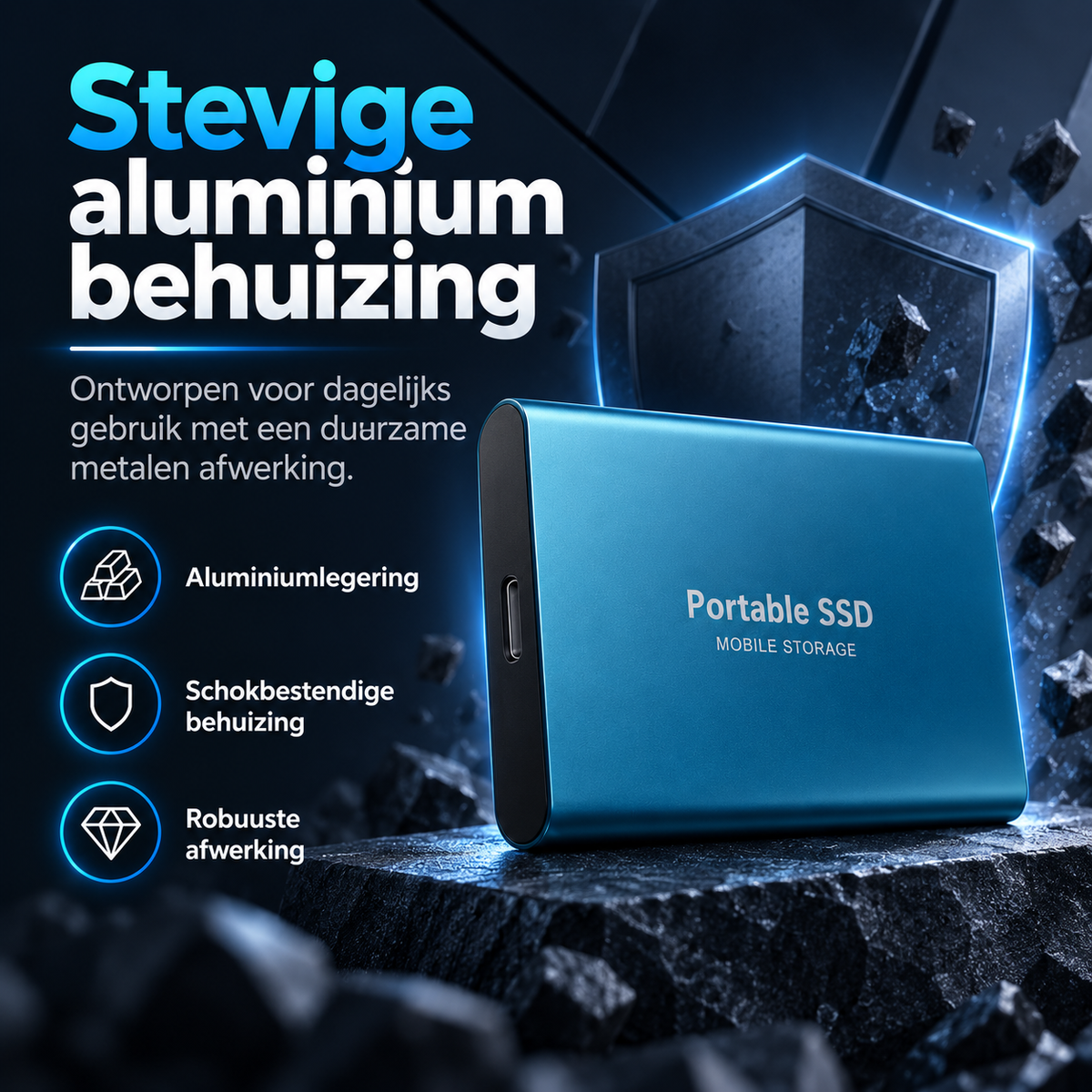 Ultra-snelle 128TB SSD met compact en duurzaam ontwerp