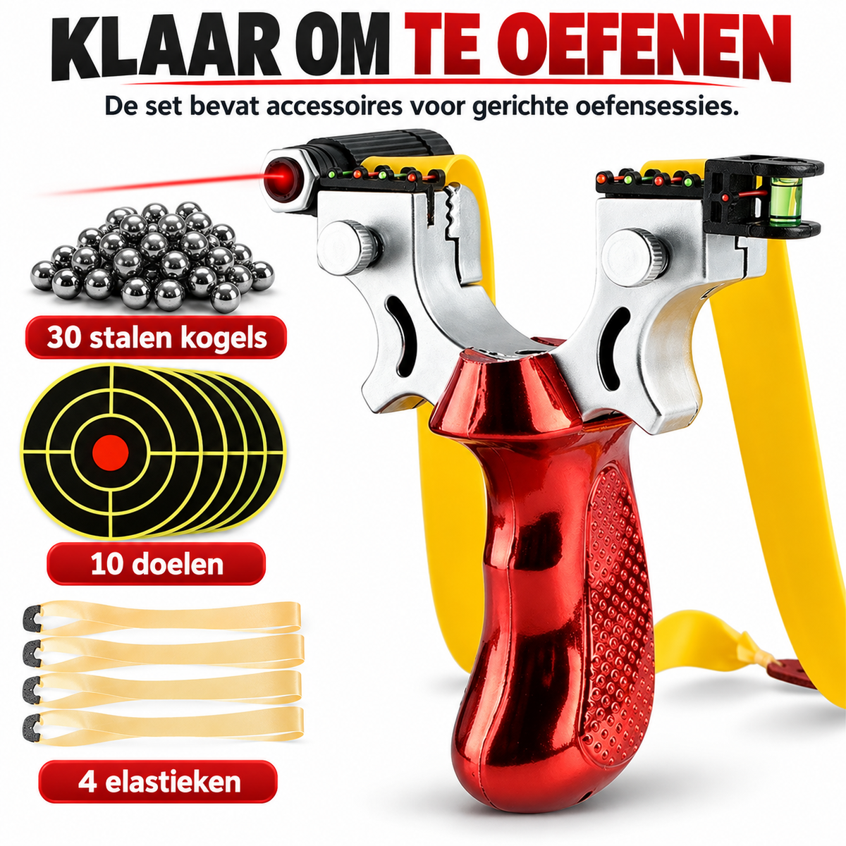 Buiten Doelgericht Oefenspeelgoed met Antislip Grip, LED Gids & Niveau – Lichtgewicht en Duurzaam Ontwerp