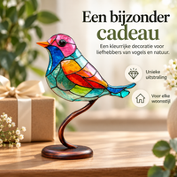 VivaBirds | Ervaar hoe deze glas-in-lood-look vogels je ruimte vullen met levendige kleuren
