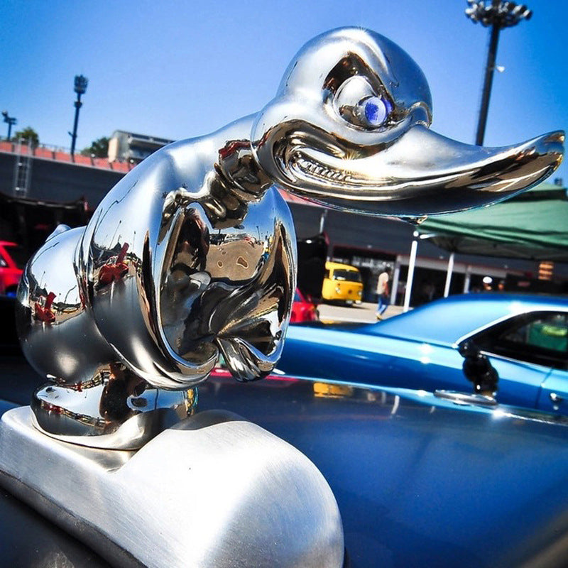 Boze Rubberen Eend Motorkap Ornament