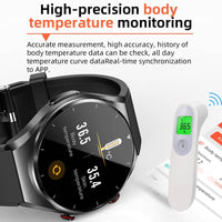 ECG/hartslagvariabiliteitsmonitoring met één klik op de Suga Pro smartwatch.