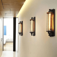 Retro E27 industriële wandlamp | Klassieke wandlamp met modern LED-ontwerp voor thuisdecoratie