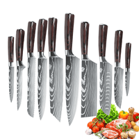 Set van professionele kwaliteit chef-koks messen met elegant design