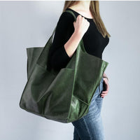 Oversized Weekend Handtassen van Leer