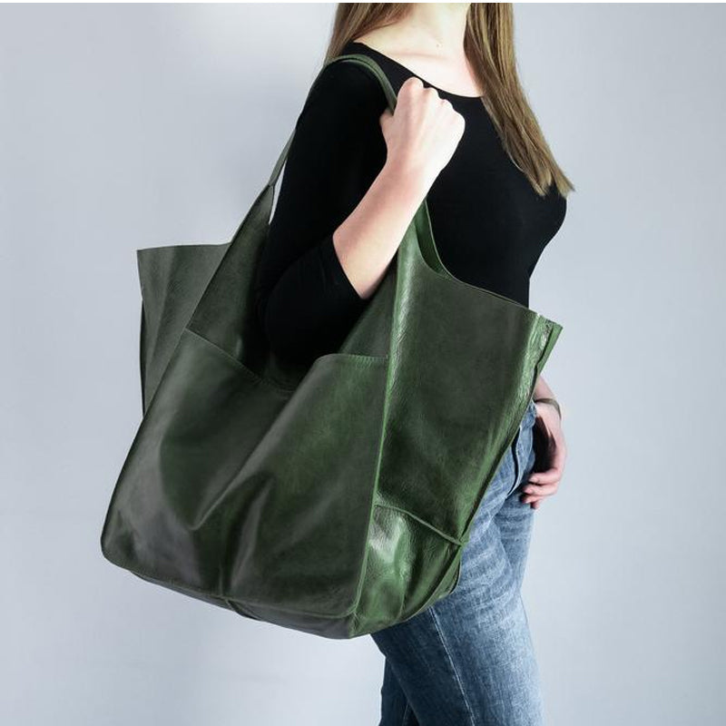 Oversized Weekend Handtassen van Leer