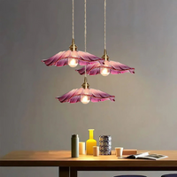 Myloq - Retro Lotus Glazen Hanglamp