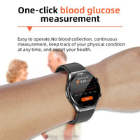 ECG/hartslagvariabiliteitsmonitoring met één klik op de Suga Pro smartwatch.
