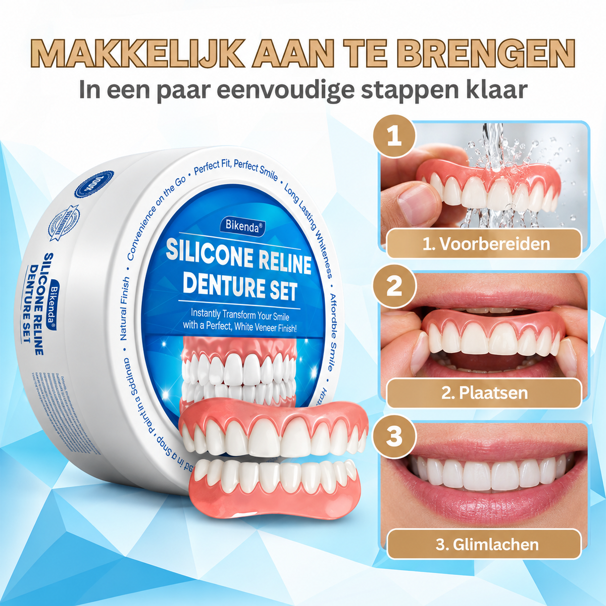 Bikenda | Ervaar het comfort van een kunstgebit voor een fractie van de prijs