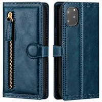 Premium Leer iPhone Flip Portemonnee & Stand Case