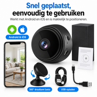 Magnetische Mini WiFi Camera 1080P HD voor Discrete Bewaking