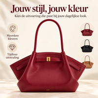 Schoudertas Hana Patroon Suede Uiterlijk en Grote Capaciteit