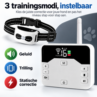 Draadloze Omheining & Trainingshalsband 2-in-1 - Waterdicht & Oplaadbaar