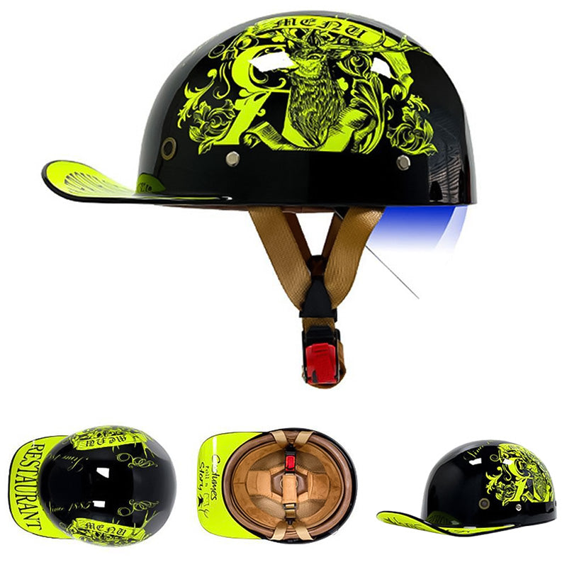 OrionRide Baseballstijl DOT Helm Met ABS Schaal Voor Motorfietsen