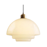 De Parel van Art Deco Glas Hanglamp