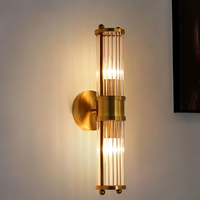 Lumina Bloom Messing Kristallen Wandlamp