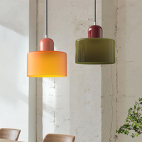 Vintage Hanglamp met Glazen Kap en Verstelbaar Snoer voor een Gezellige Sfeer