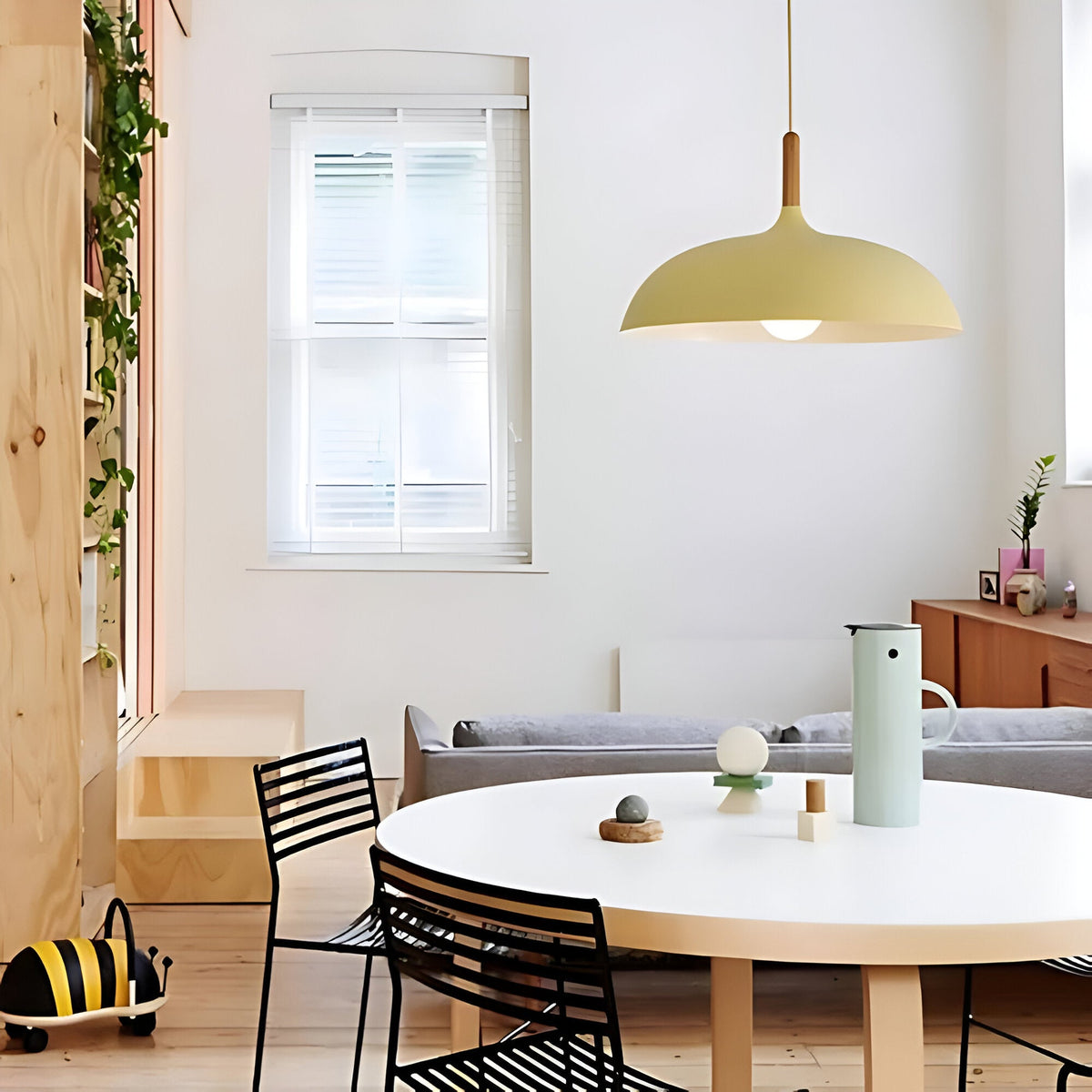 Noordse Stijl Houten IJzeren Kunst Hanglamp