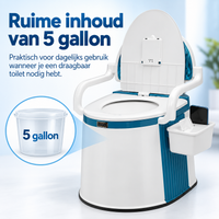 Draagbaar Toilet voor Volwassenen en Ouderen met Ergonomisch Ontwerp