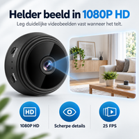 Magnetische Mini WiFi Camera 1080P HD voor Discrete Bewaking