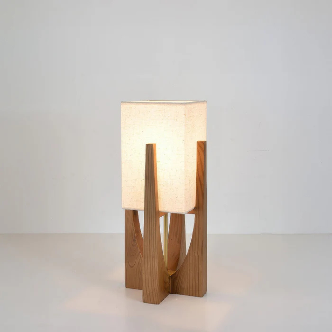 Luxora - Japanse Stijl Vloerlamp | Houten Tafellamp