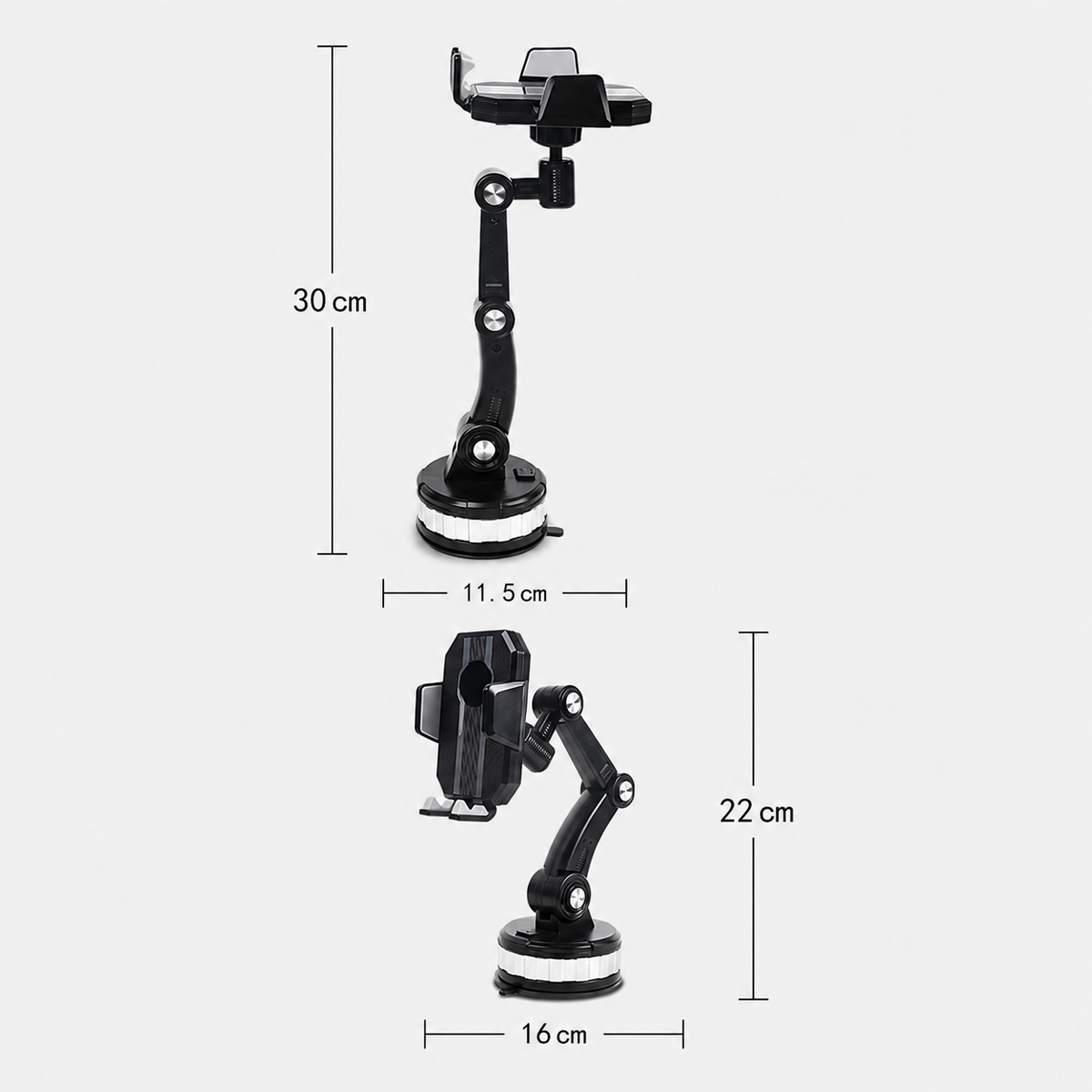 Telefoonhouder voor Auto | Telefoonhouder met Zuignap & 360° Draaibaar | LuxGrip