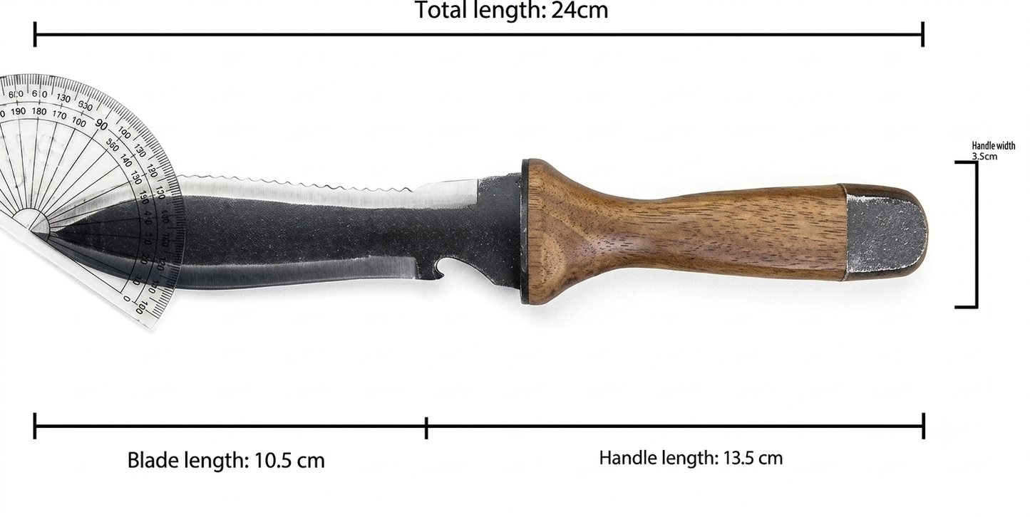 Survivalmes Van TrailForge Pro Grip Met Ergonomisch Handvat En Robuust Lemmet