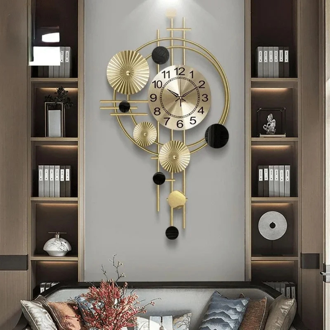 Vornix Grote Metalen Wandklok