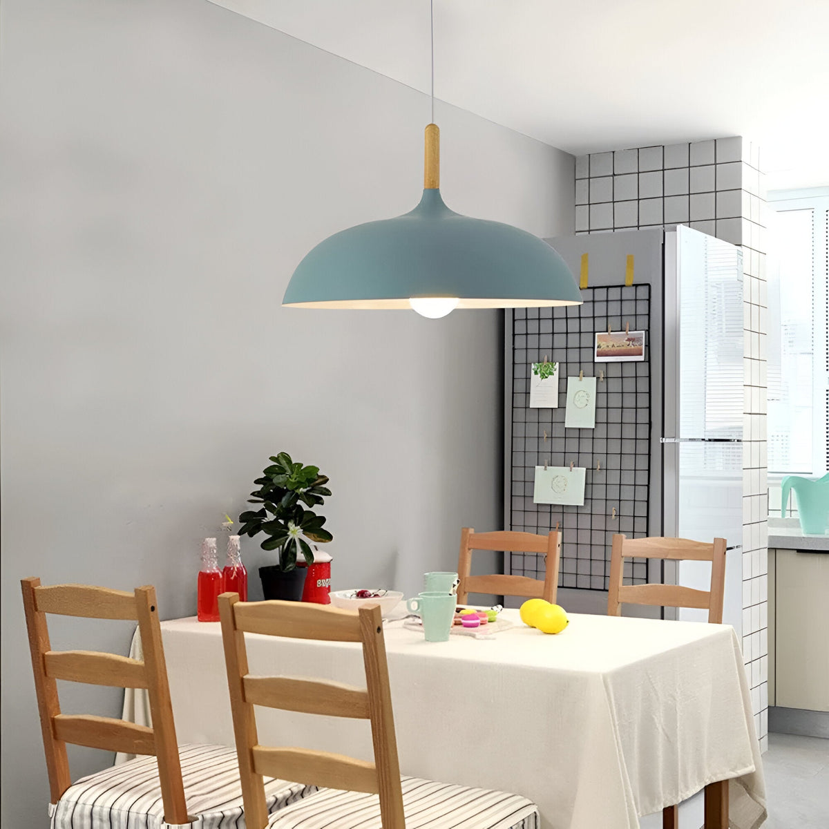 Noordse Stijl Houten IJzeren Kunst Hanglamp