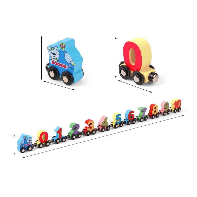 Trein leren en spelen | Deze Learn & Play treinset is ontworpen voor kleine handjes en ondersteunt het vroegtijdig leren van wiskunde door middel van spelen met de handen.