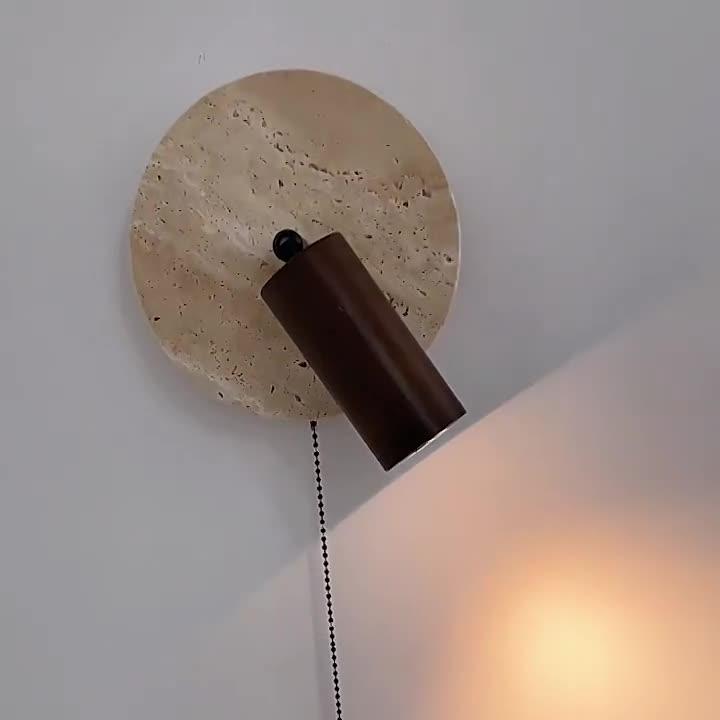 Travertine Moderne Rotatable Bedlamp Wandlamp
