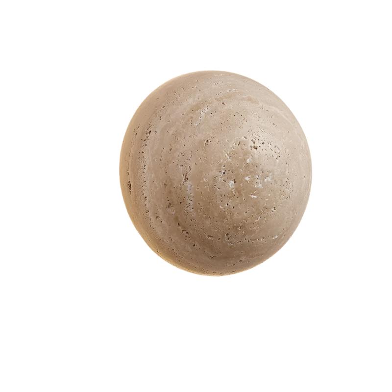 Amber Loft Travertine Ronde Wandlamp