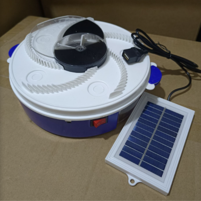 InsektoSilent Vliegenval met Rotatie & Aantrekkingskamers | Stil & Milieuvriendelijk | Voor Binnen & Buiten