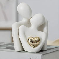Abstracte Liefhebbers Sentimentele Beeldje