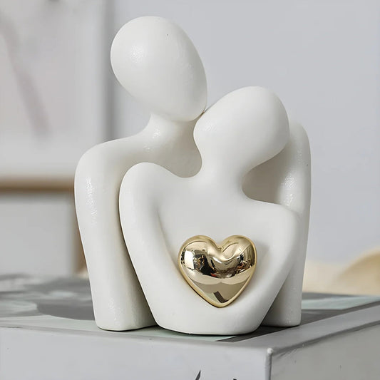Abstracte Liefhebbers Sentimentele Beeldje