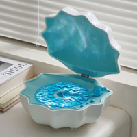 AquaAura Shell Lamp Speaker | Draagbare Bluetooth-luidspreker met meeslepende projectie van oceaangolven en sfeerverlichting