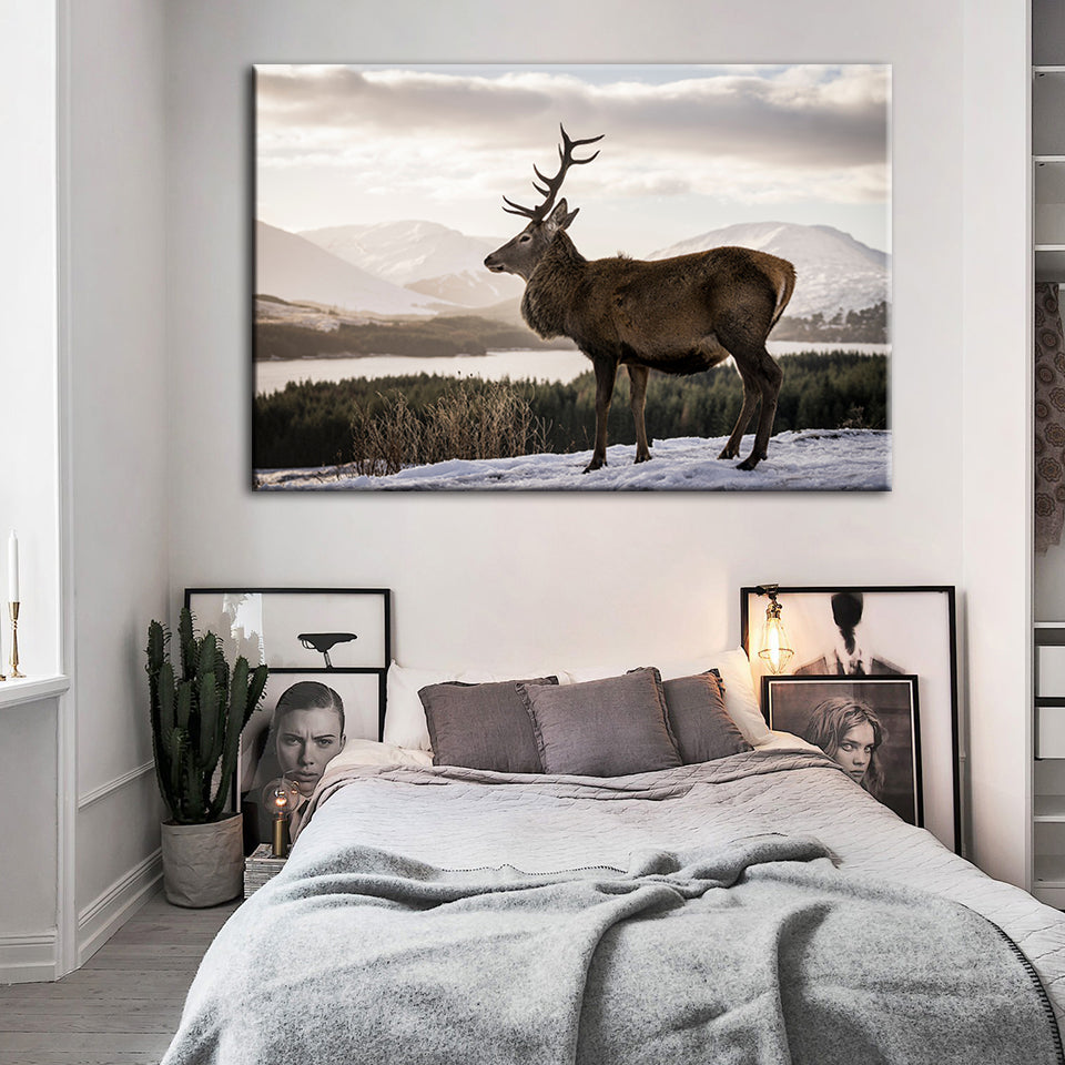 Donkere Winterhert – Canvasprint
