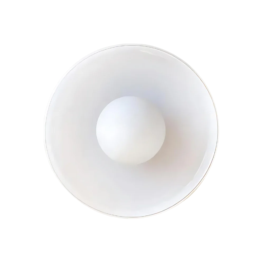 Nordic Glass Olive Disc Wand- & Plafondlamp LED 1-lamp