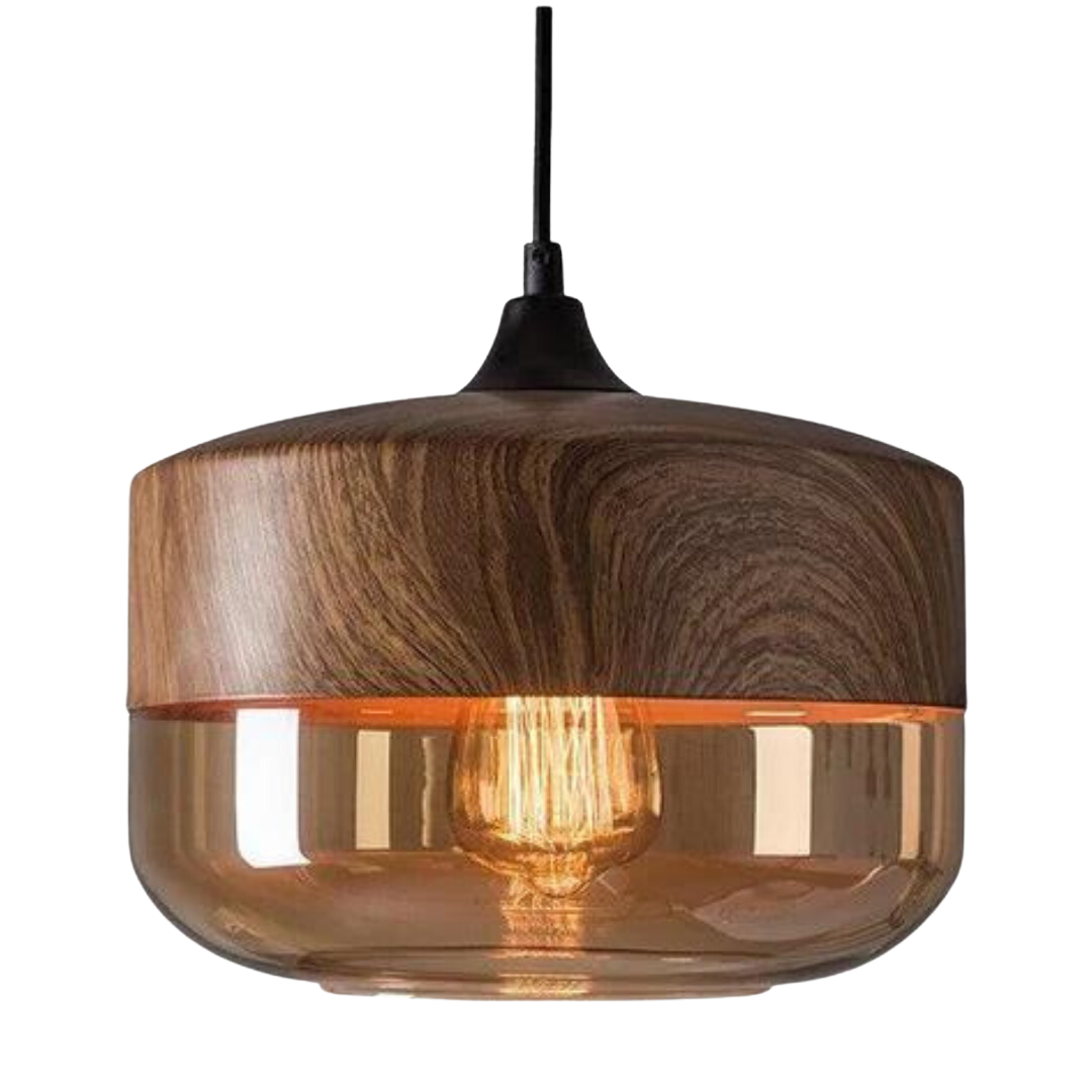 Arven Scandinavische Houten Hanglamp – Tijdloos Noordisch Design met Warme Gloed
