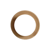 Noordse Minimalistische Natuurlijke Houten LED Wandlamp