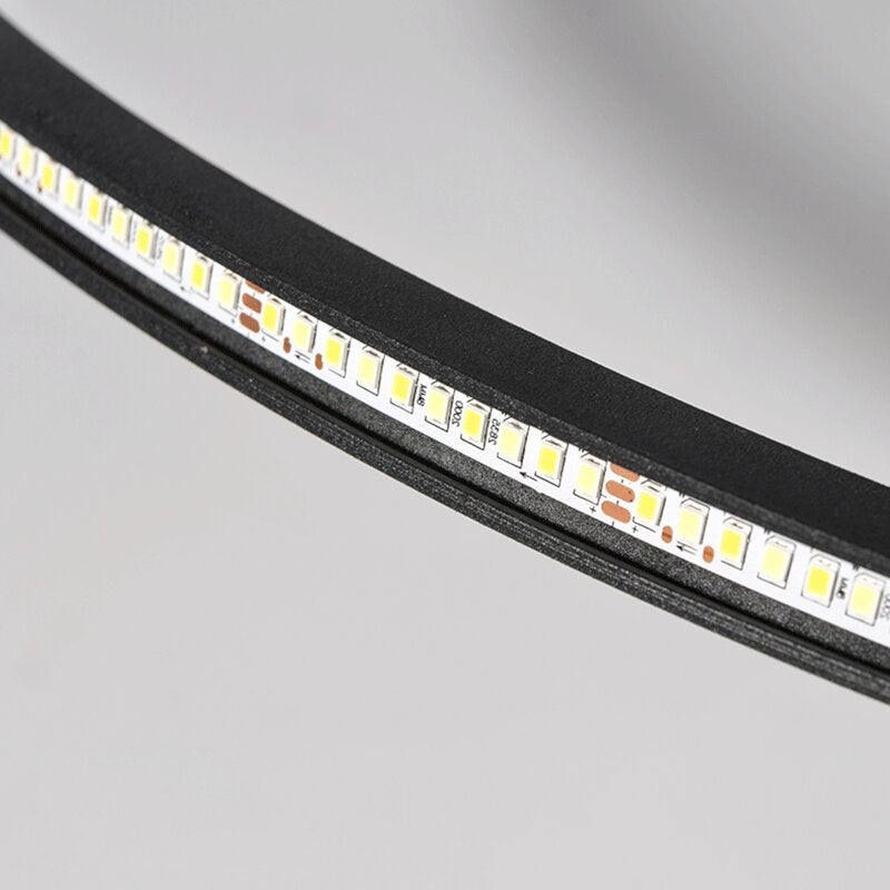 Arisha Moderne Ring LED Plafondlamp Zwart/Wit Woon/Slaapkamer