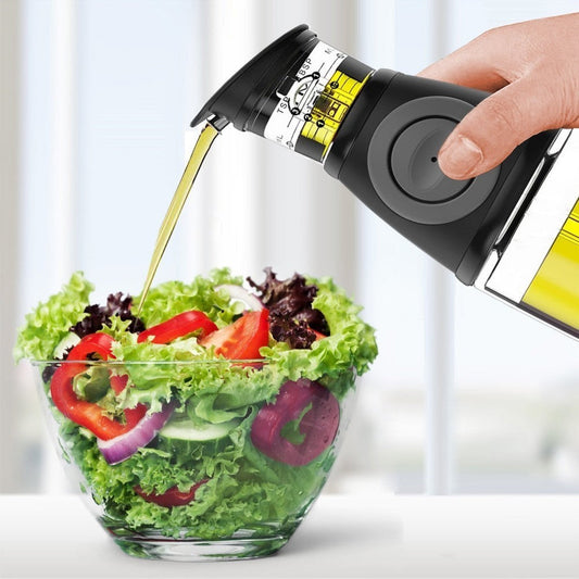 OliveEssence Luxe Oliedispenser Set | Elegante flessen ontworpen voor nauwkeurig schenken en het behouden van de versheid van uw beste oliën