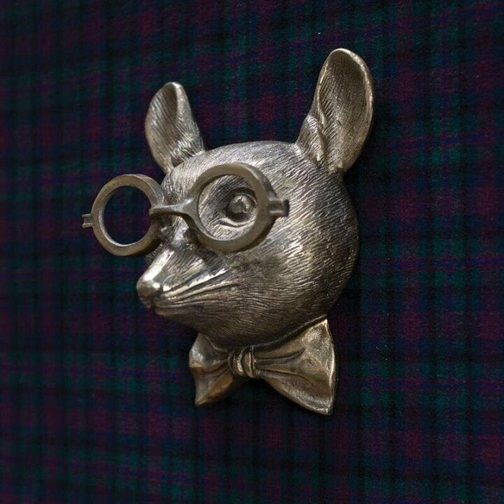 WallCritters – Speelse dierenkop wanddecoratie – Handgeschilderd resin ontwerp