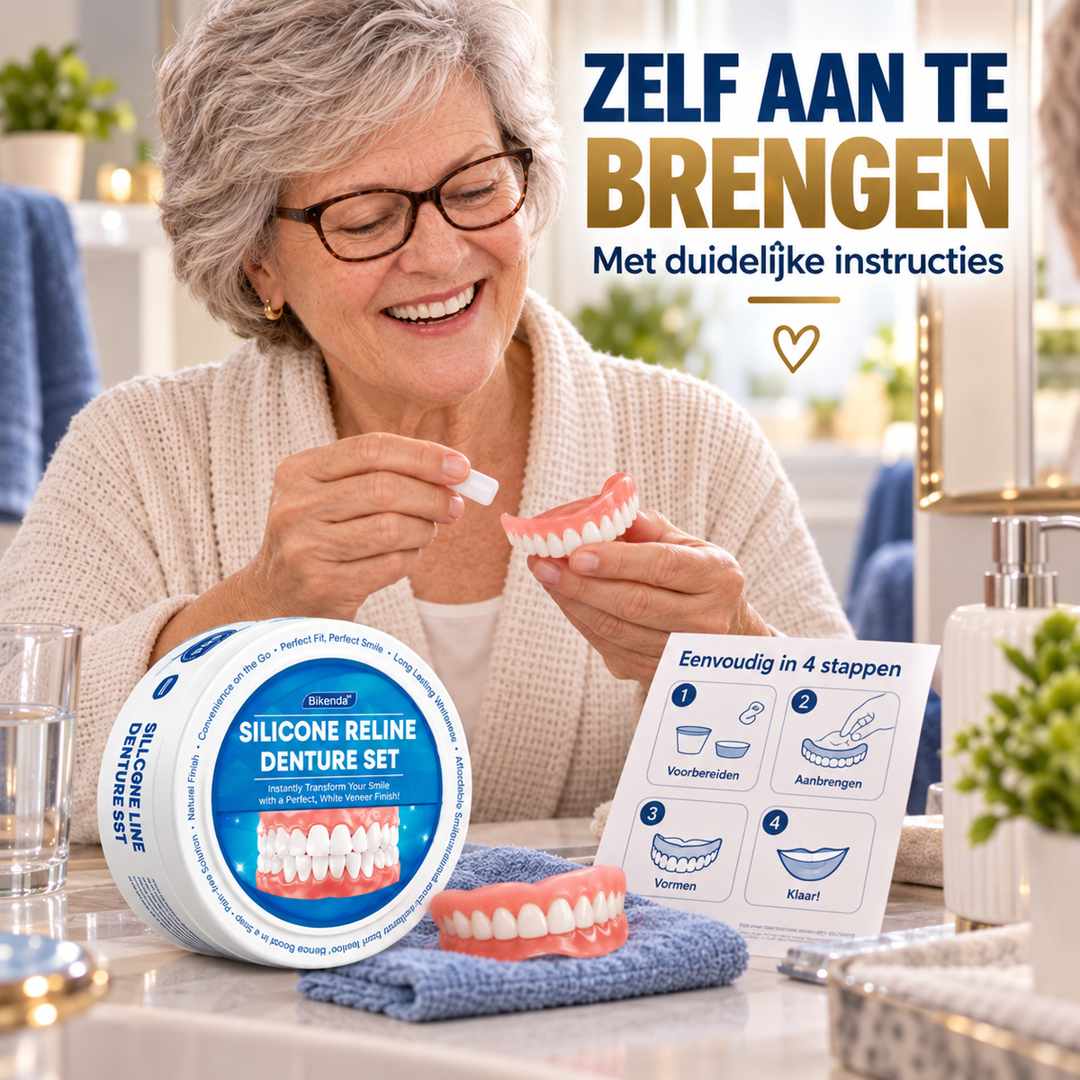 Bikenda | Siliconen Reline-Set – Praktisch Cadeau voor Opa & Oma