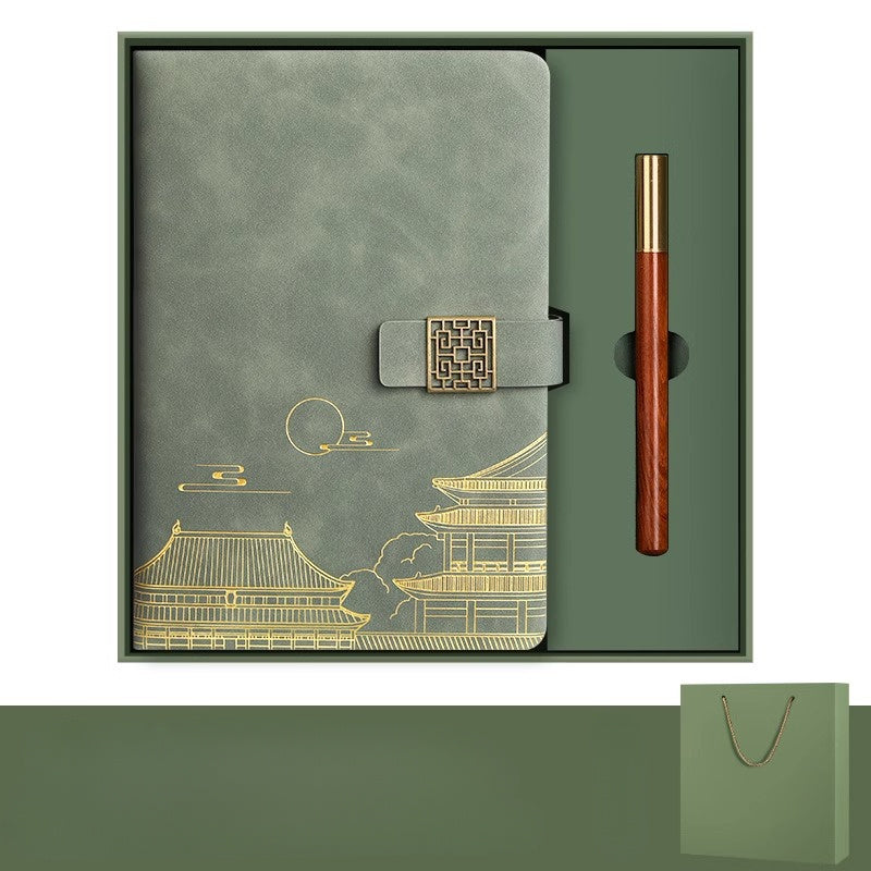 Exclusieve Cadeauset Verboden Stad – Notitieboek, Thermosfles en Pen in Luxe Doos