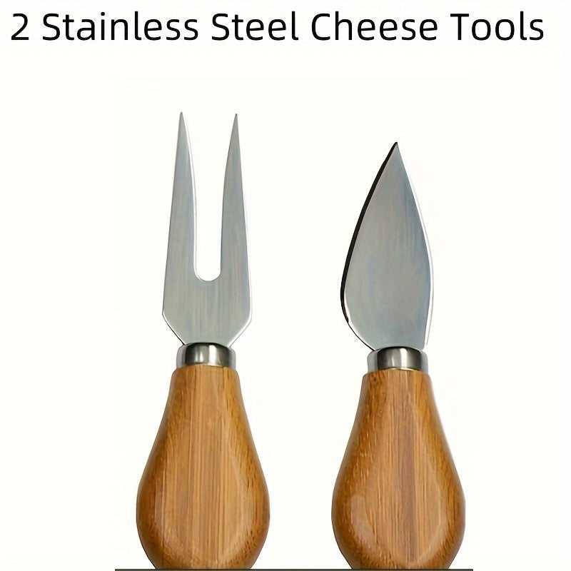 Bamboe Delights Kaas- en Snackplank Set – Origineel en Praktisch voor Gezellige Momenten