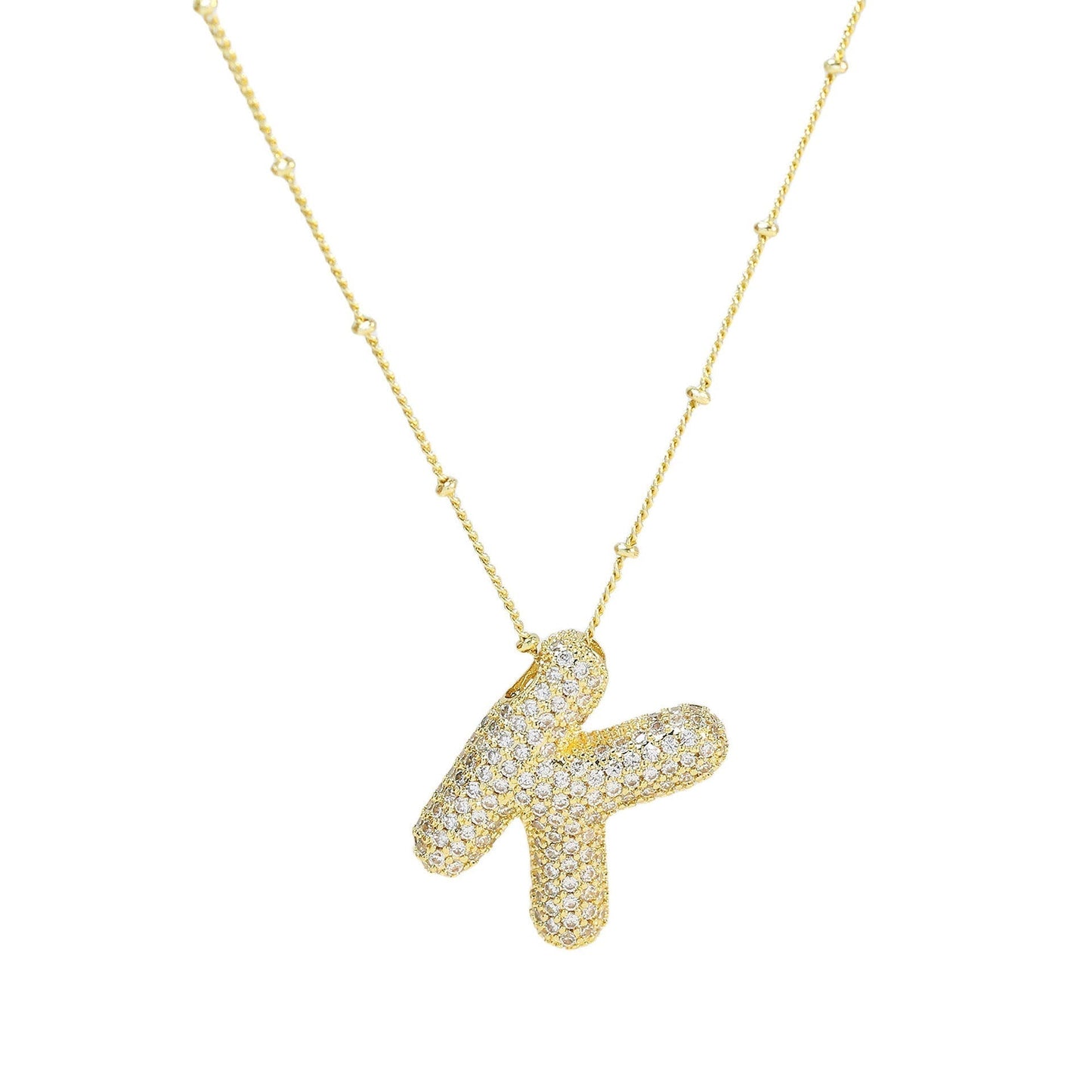 Diamanten Ketting met Letter
