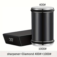 Schleifstein-Set EdgeCraft DuoSharp | Diamantsteen met Magnetische Bevestiging | 15° & 20° Slijp Hoek | Hout & Metaal