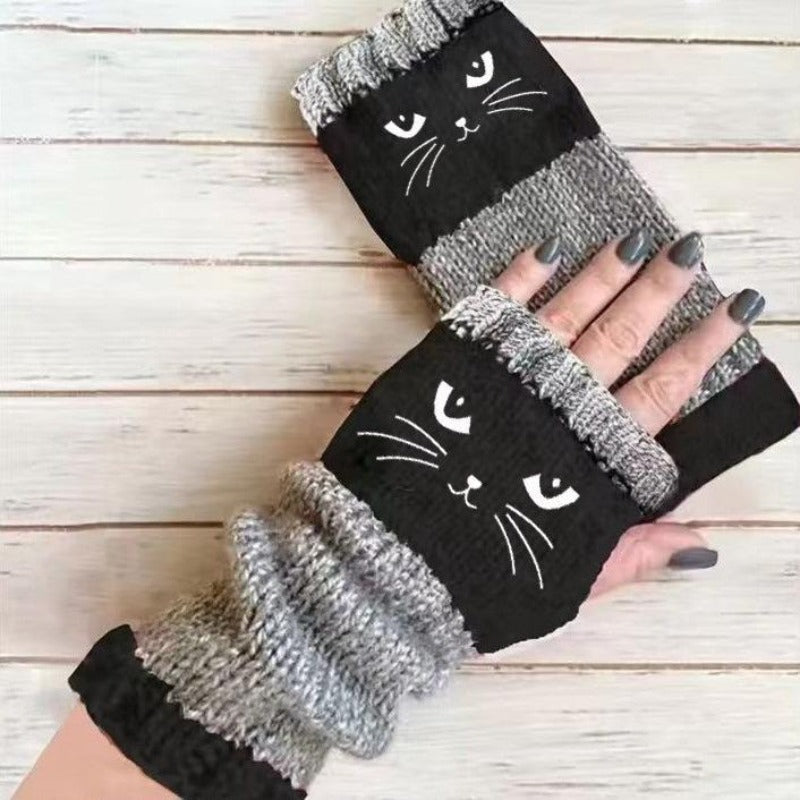 Kat Brei Vingerloze Handschoenen